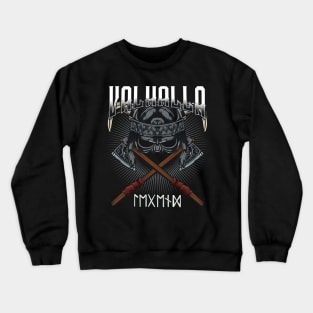 Vikings - Valhalla Viking Axes Nordic Runes Crewneck Sweatshirt